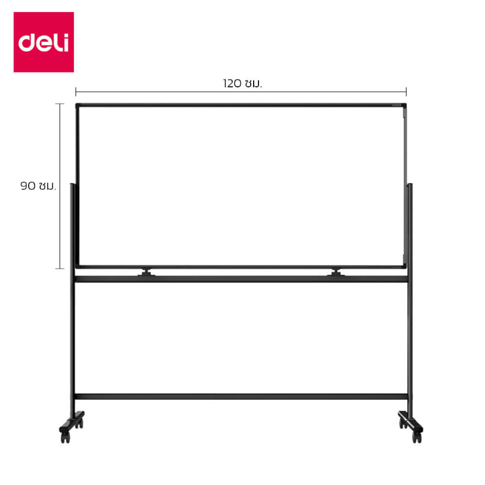 กระดานไวท์บอร์ด DELI 50107-BK-01 ขนาด 90 X 180 CM_5